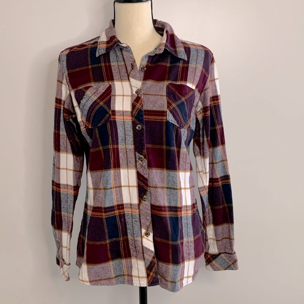 Natural Reflections Flannel Plaid Shirt